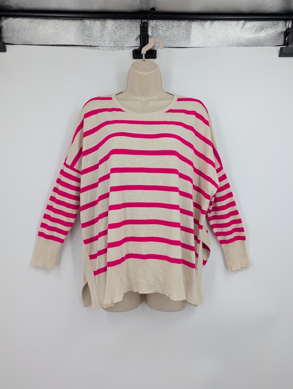 Mersea Amour Stripe Sweater With Heart Elbow Patches Coastal Beachy Nautical